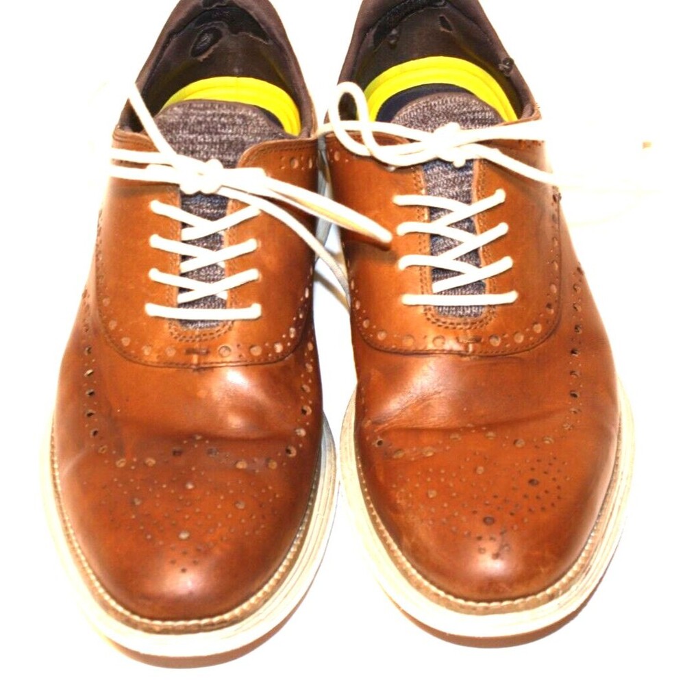 Cole Haan Original Grand Ultra Wingtip Brown Leather Oxfords Men's Sz 10M - Picture 2 of 7